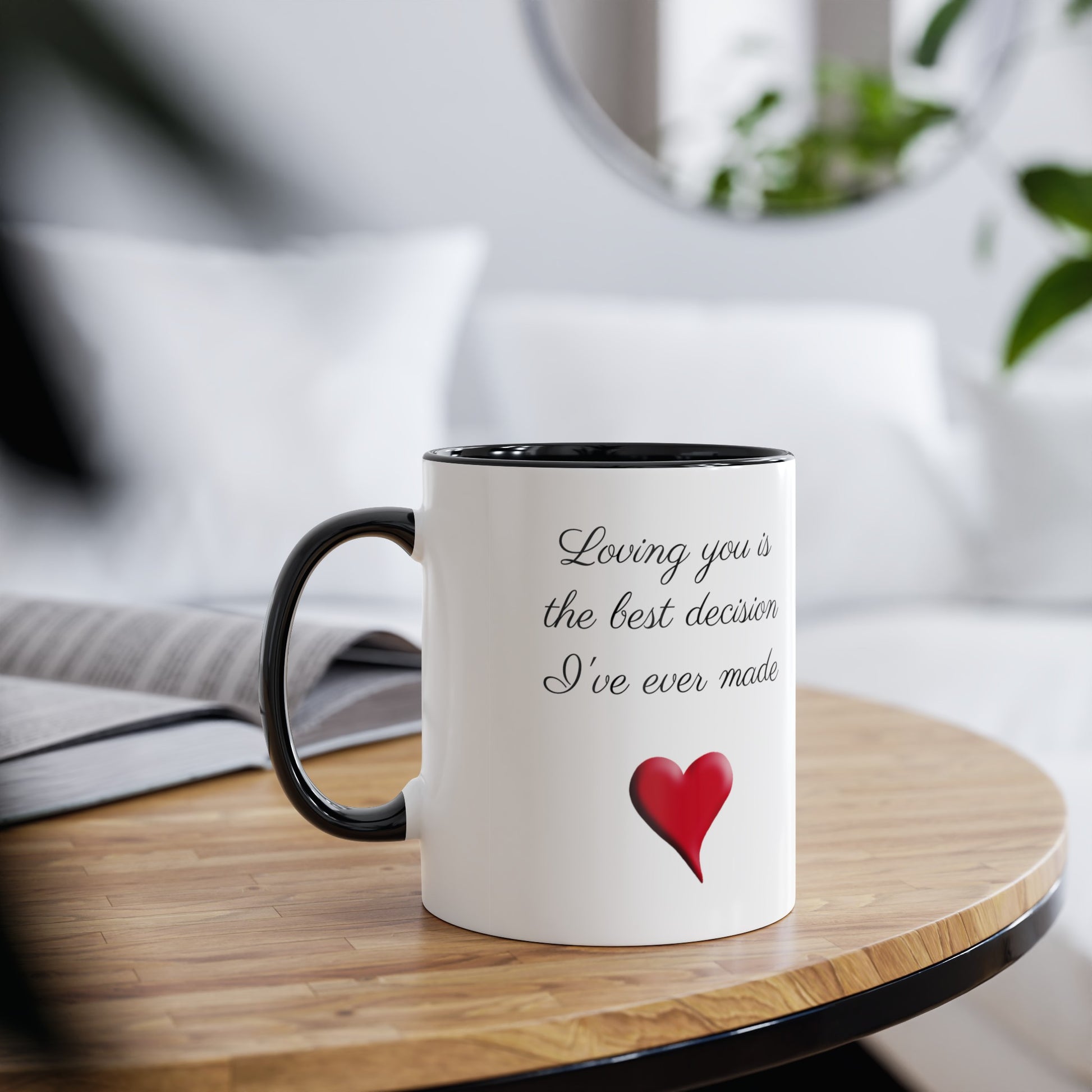 My best decision, gift mug. Tea mugs for gifts. Printed coffee mugs for presents. Gifts for daughters