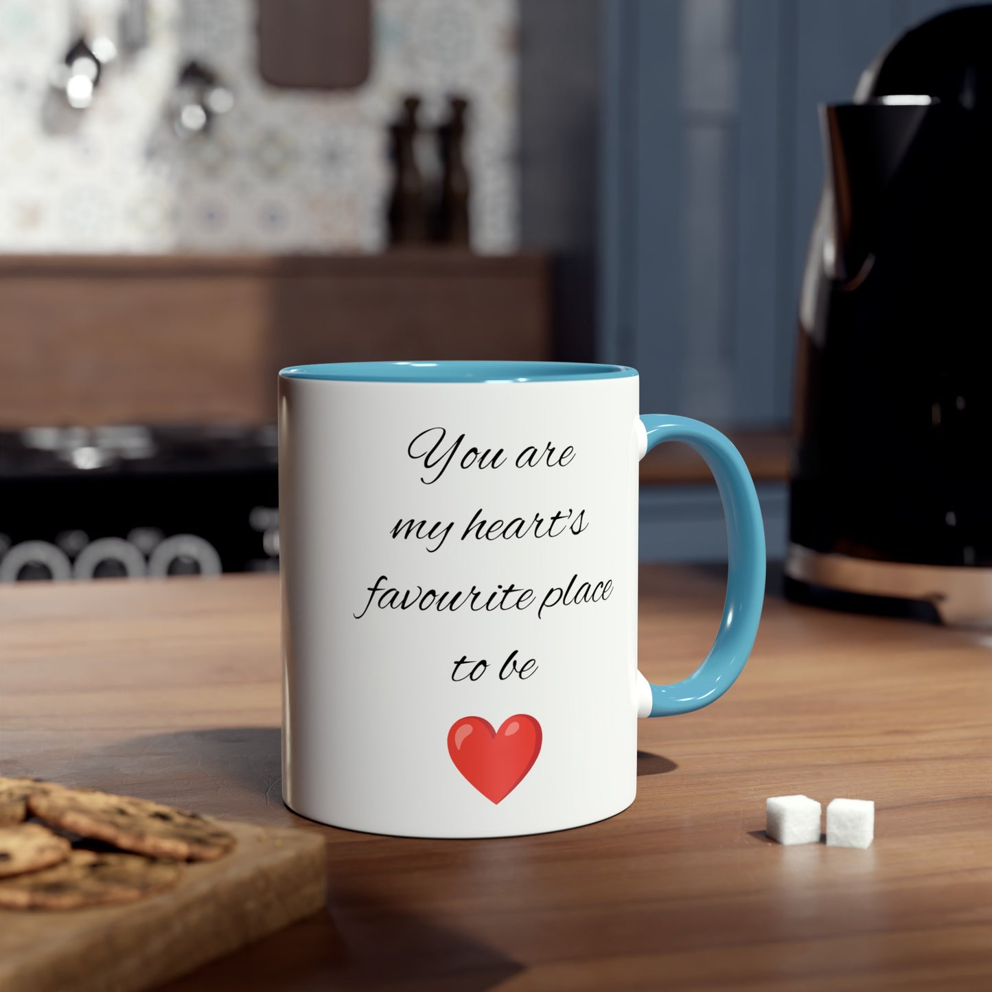 My heart's favourite place mug. Coffee mugs and tea mugs for Mother's Day gifts