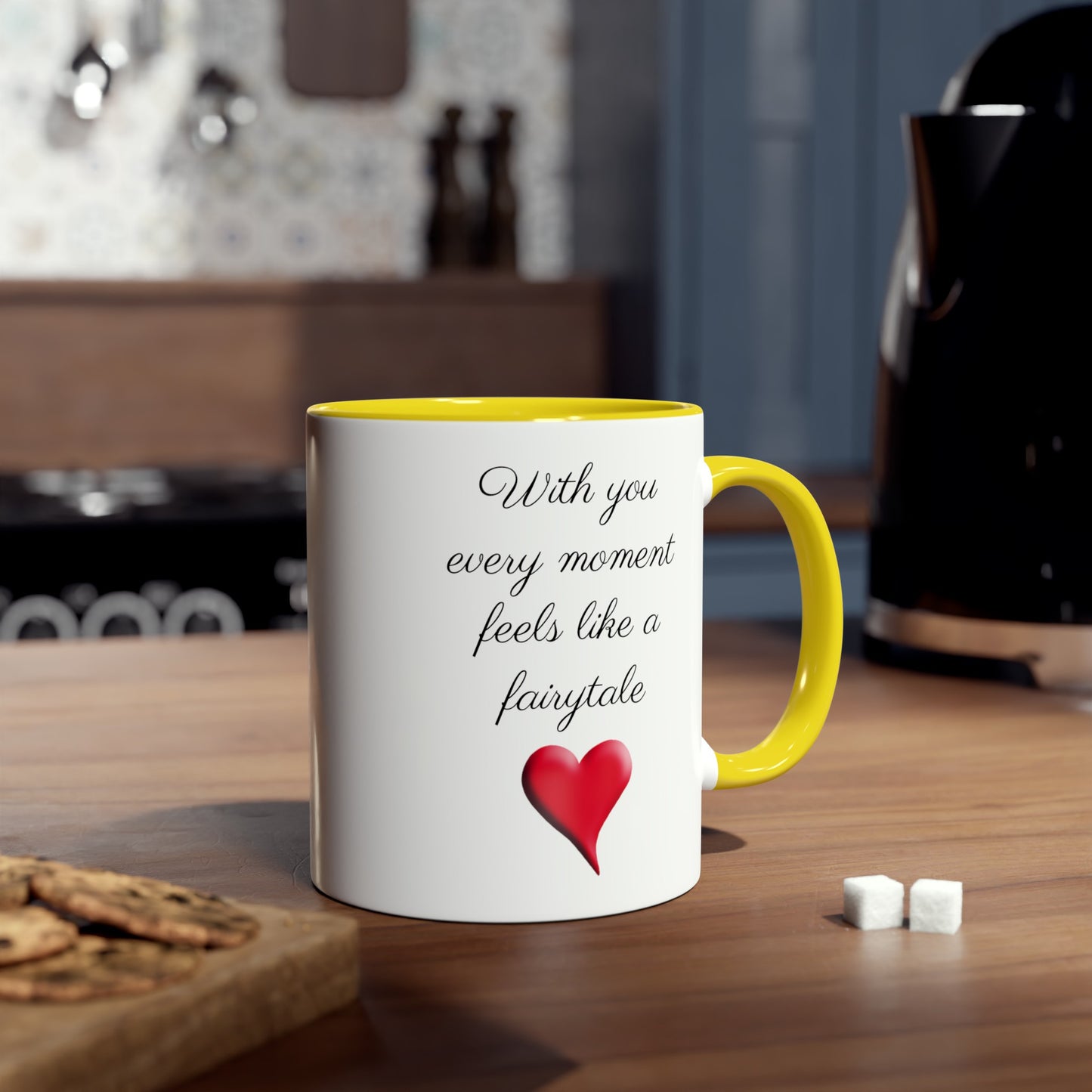 Fairytale love, printed coffee mugs for him