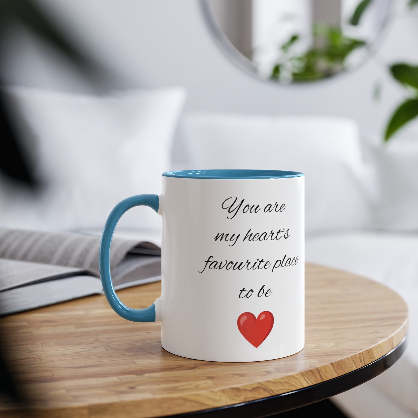 My heart's favourite place mug. Coffee mugs and tea mugs for gifts for Valentine's Day