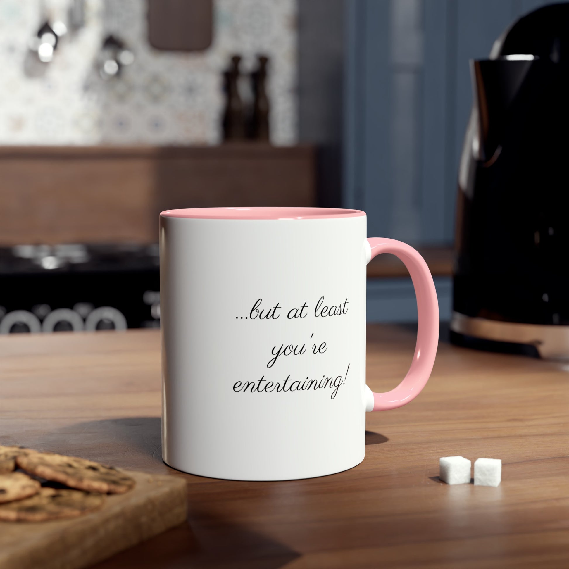 You're entertaining, printed mugs for partner