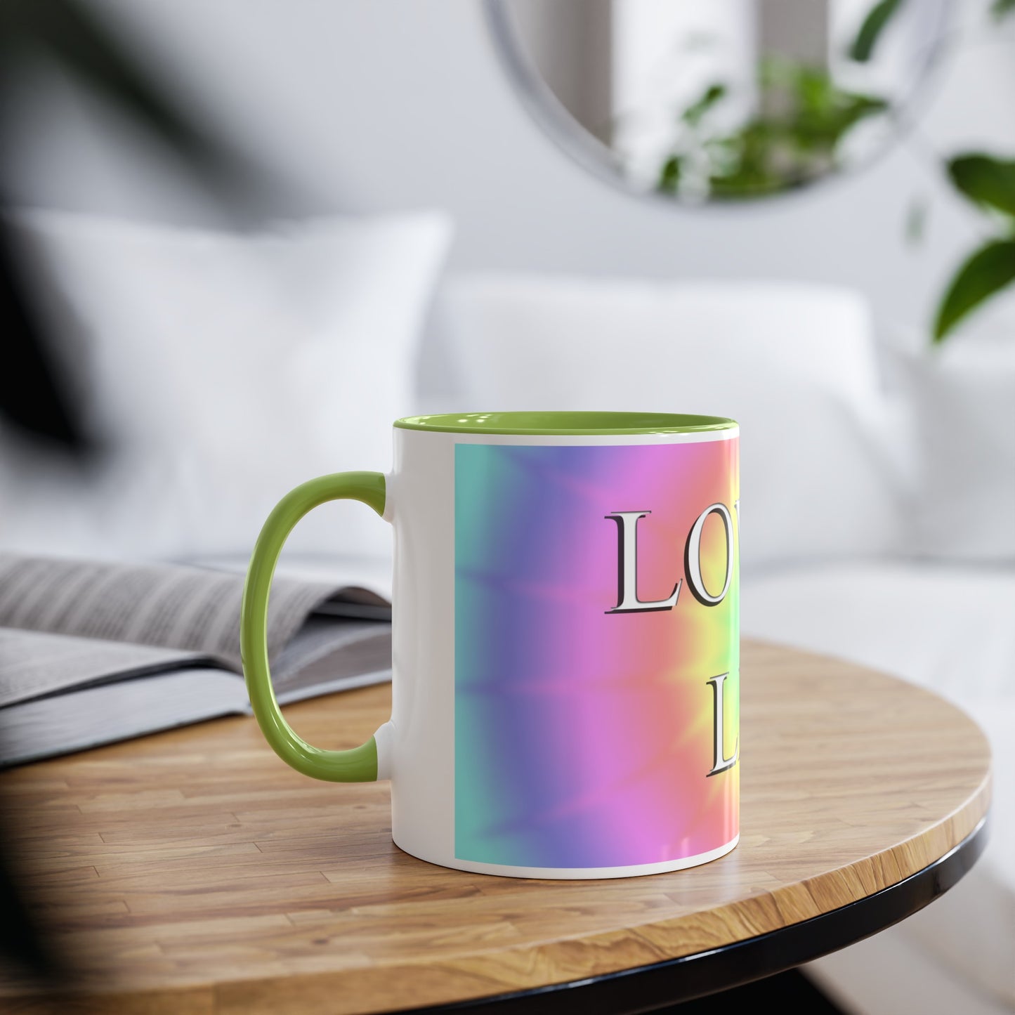 Loving Life, printed coffee mugs and tea mug, gifts for boyfriend