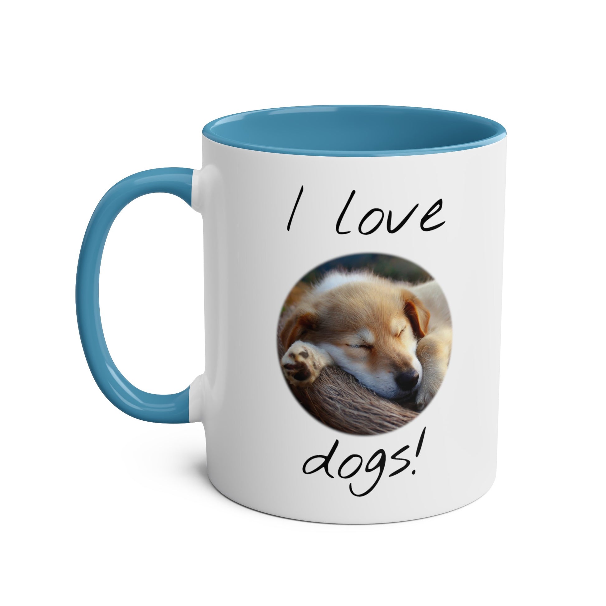 I Love Dogs, printed coffee mugs for Christmas gifts