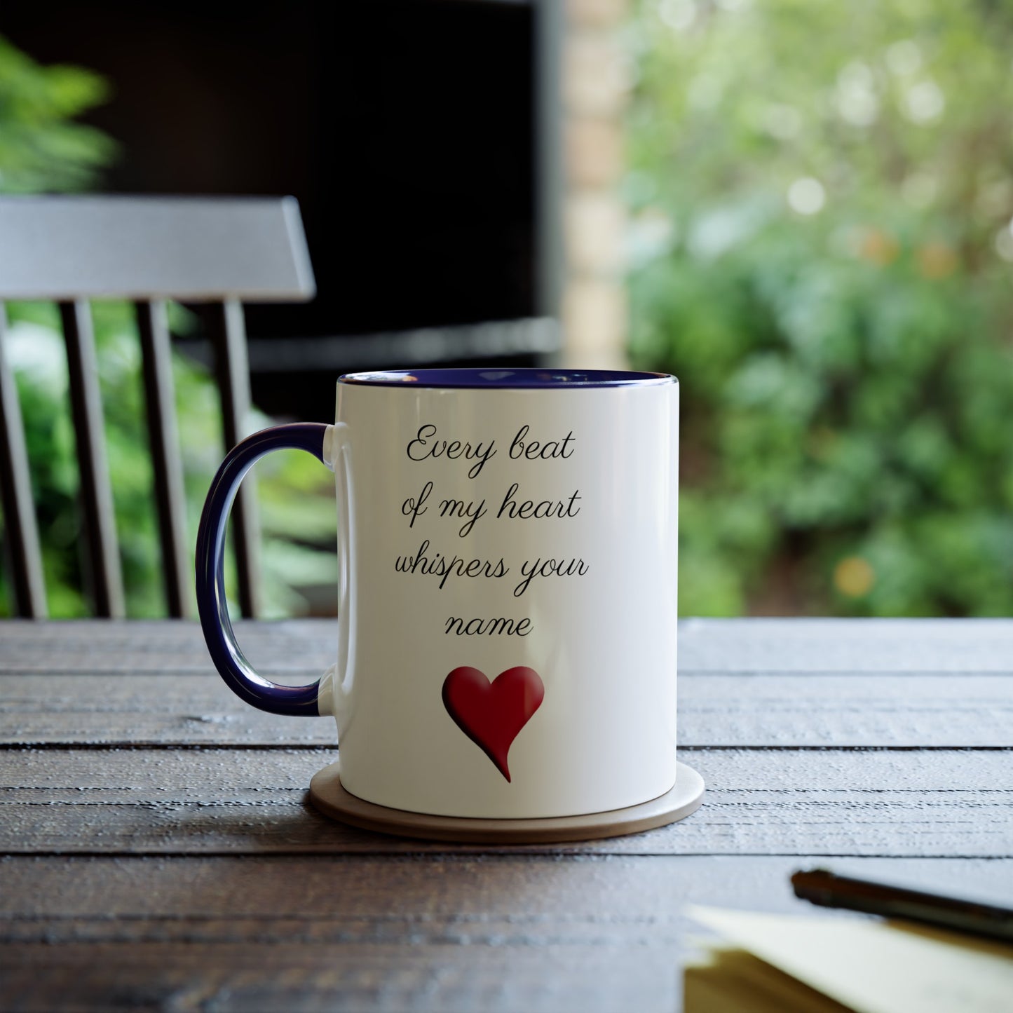 Every beat of my heart. Romantic gifts for Valentines Day. Sweet presents for your life partner