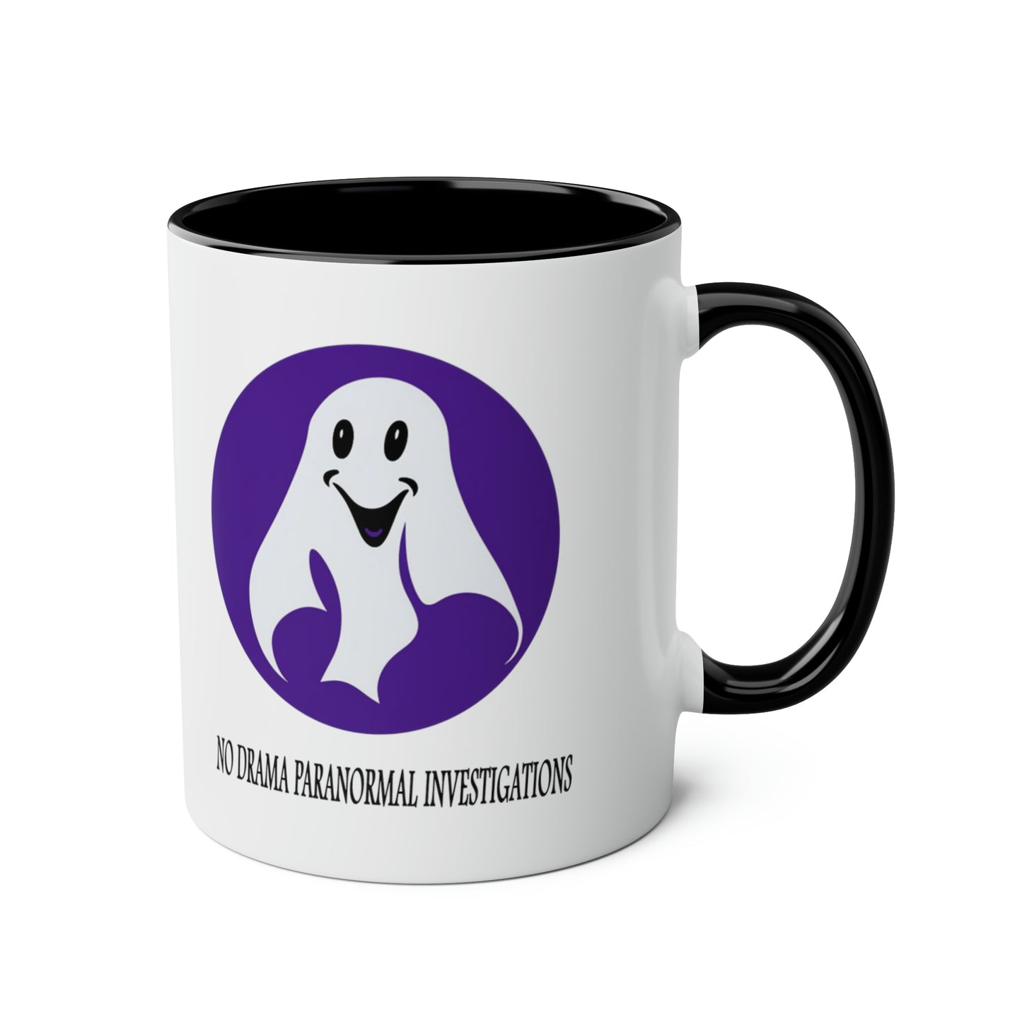 No Drama Paranormal Investigations mug. Ghost merchandise. Novelty coffee mug. Printed mugs for psychics.