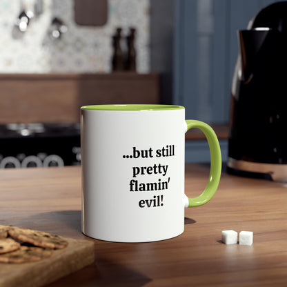 Lesser of two evils, printed coffee mugs. A novelty Tea mug gift for dads