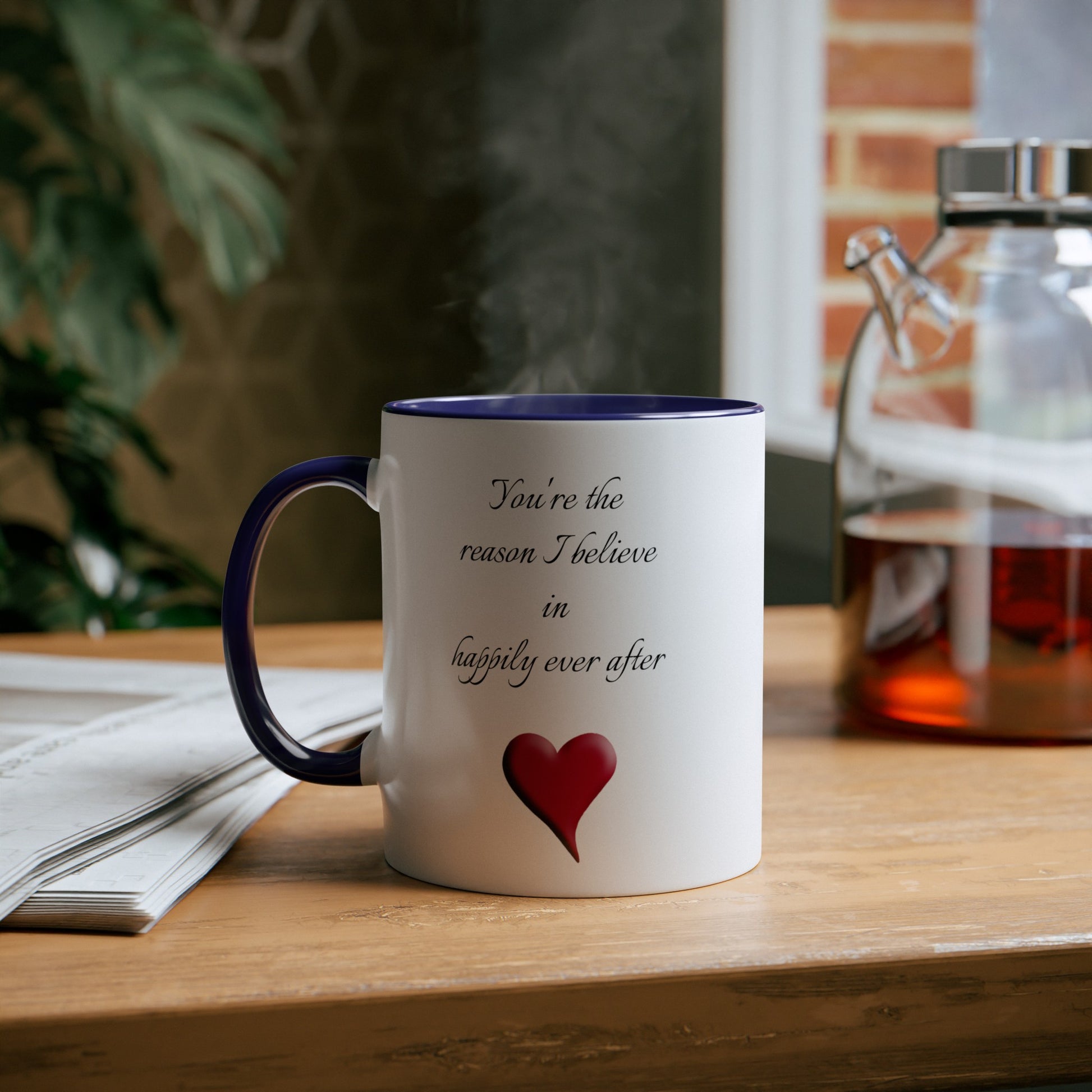 Happily ever after, gift mug. Tea mugs for gifts. Printed coffee mugs for Christmas presents