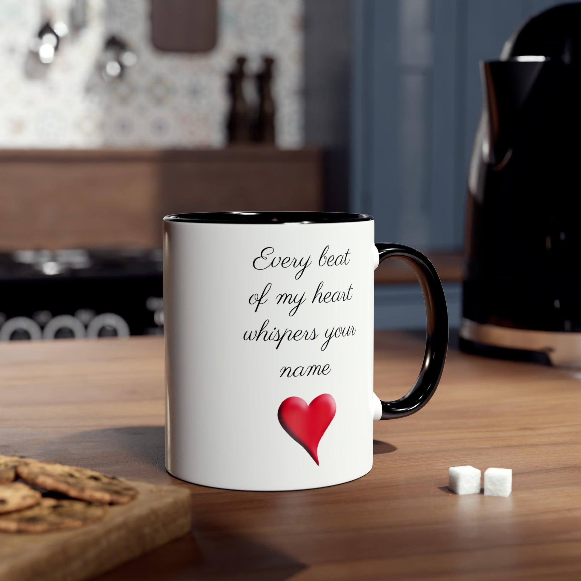 Every beat of my heart. Romantic gifts for Valentines Day. Sweet presents for your long-distance relationship