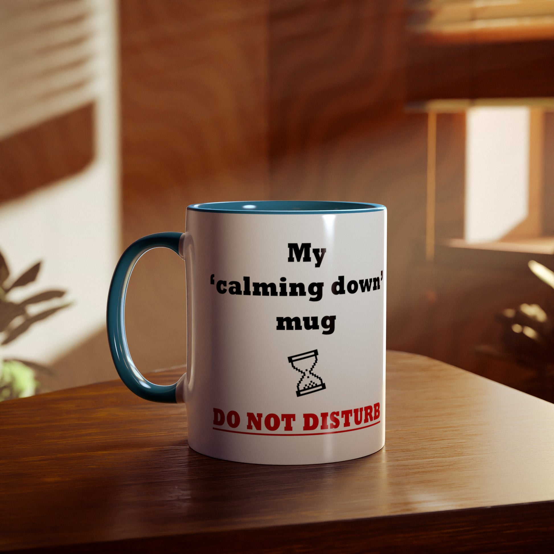 Calm down, gift mug. Novelty Tea mugs for gifts. Printed coffee mugs for presents. Funny gifts for work