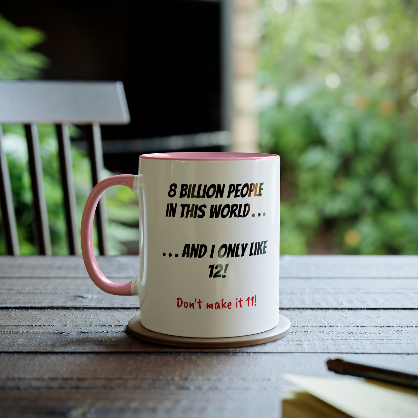 Don't make it 11, printed drinks mugs for funny presents