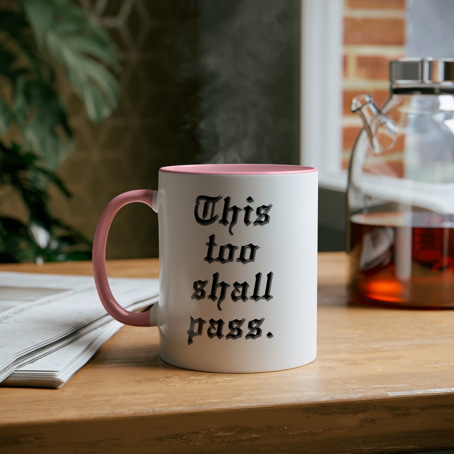 This too shall pass, printed mugs for builders