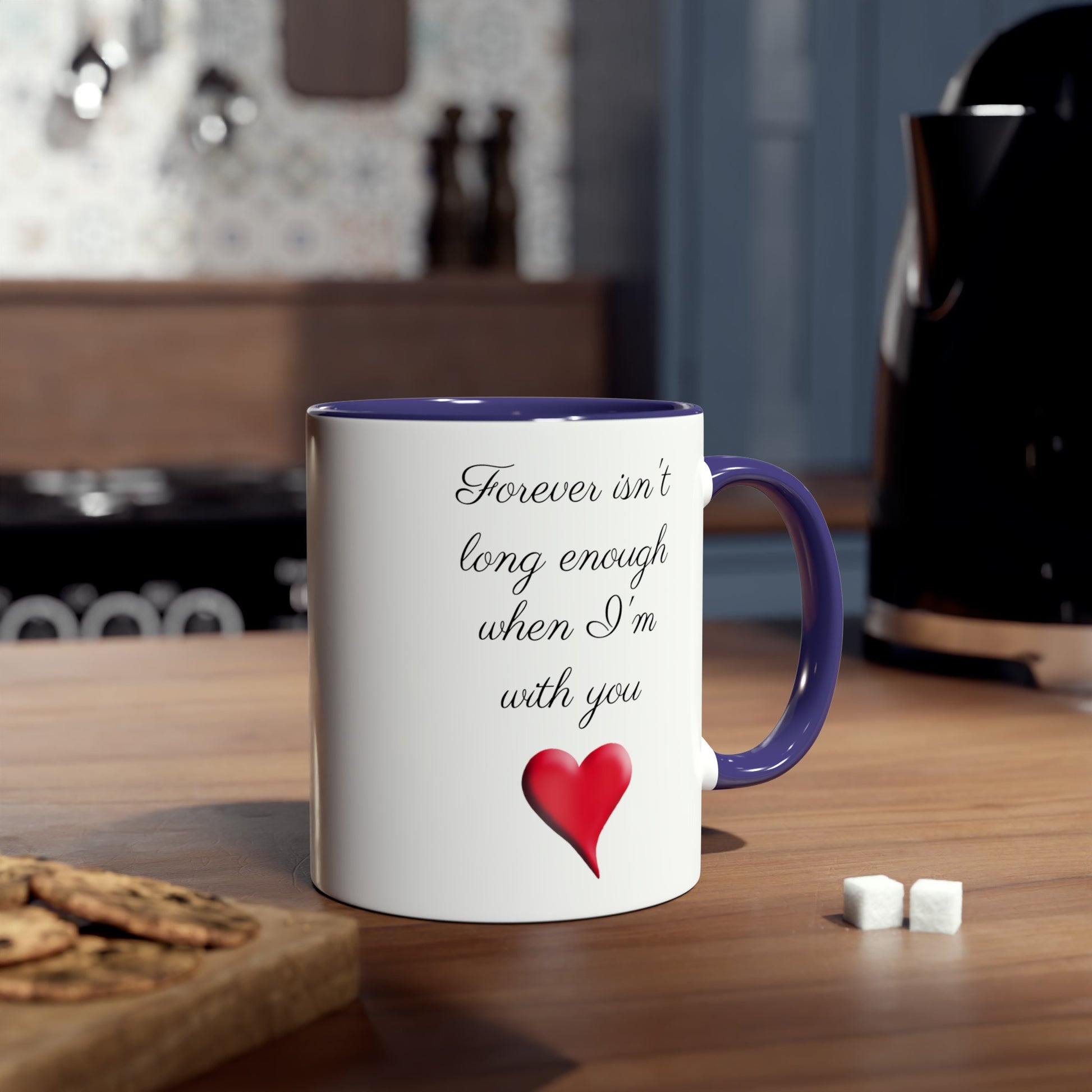 Forever's not enough, printed gift mugs for sweethearts