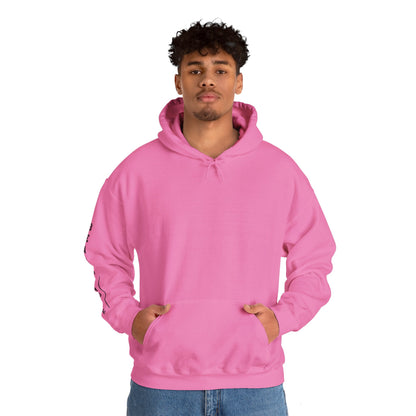 Pink hoodie with the slogan 'Beast Mode' on the back and right arm.