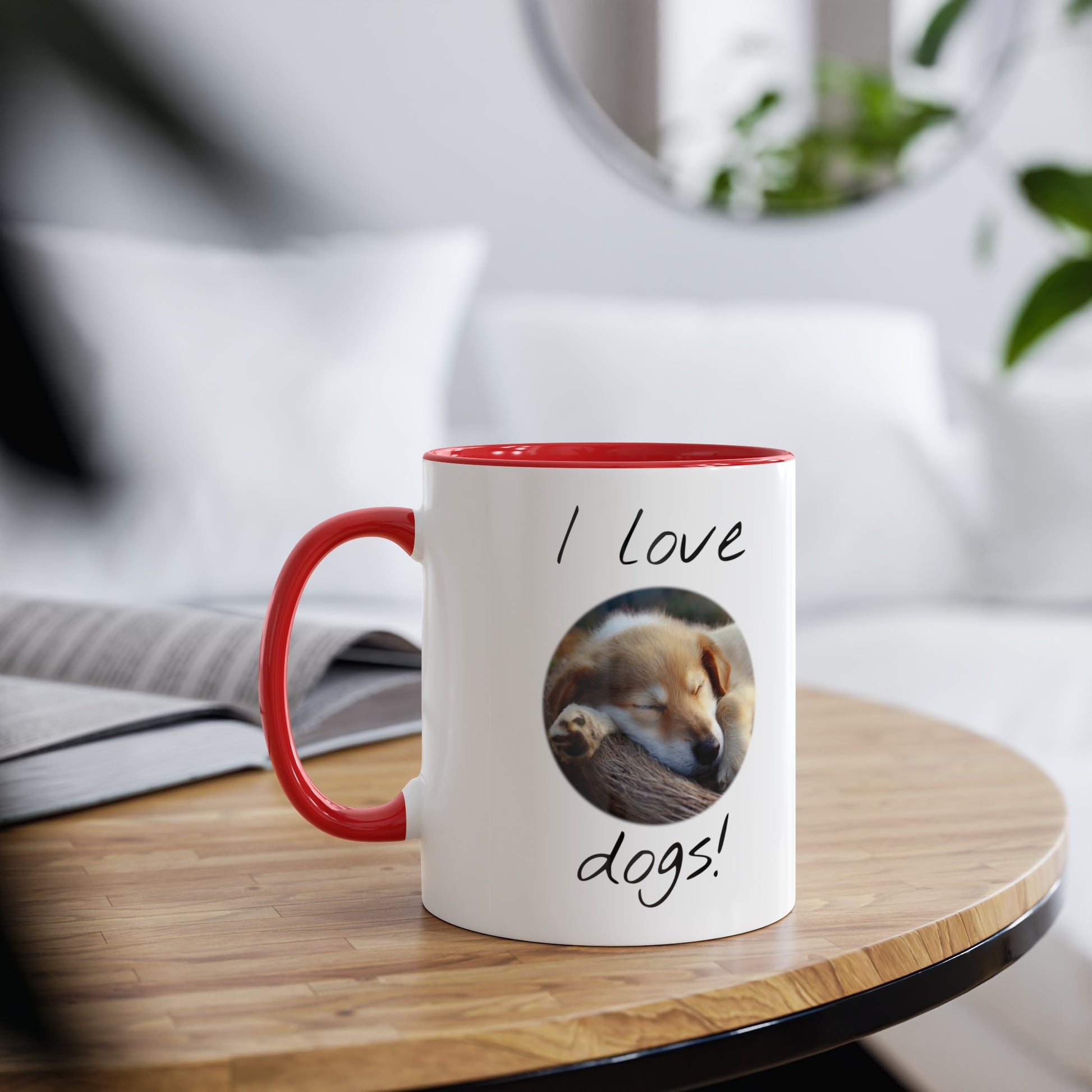 I Love Dogs, printed coffee mugs for her