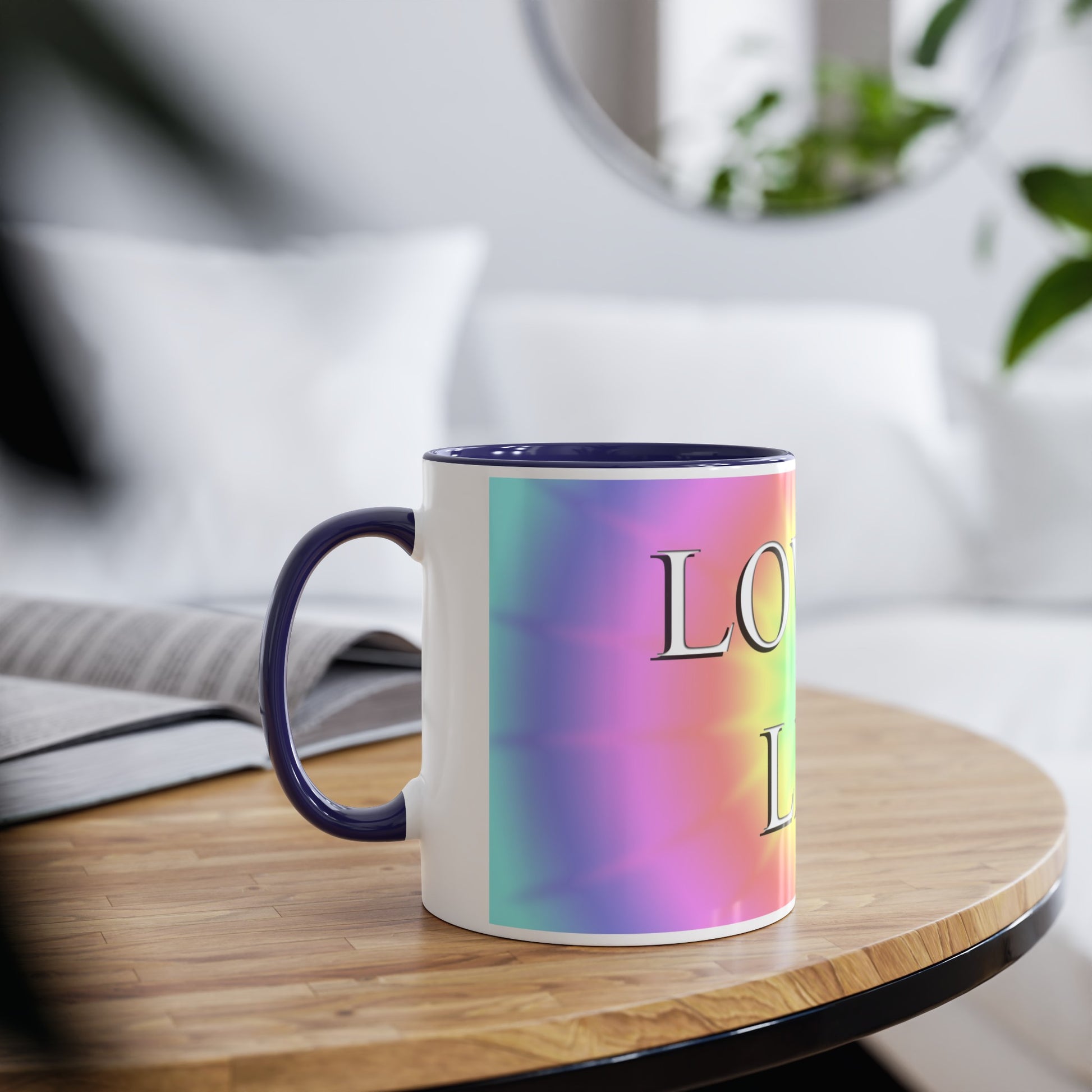 Loving Life, printed coffee mugs and tea mug, gifts for gender-fluid