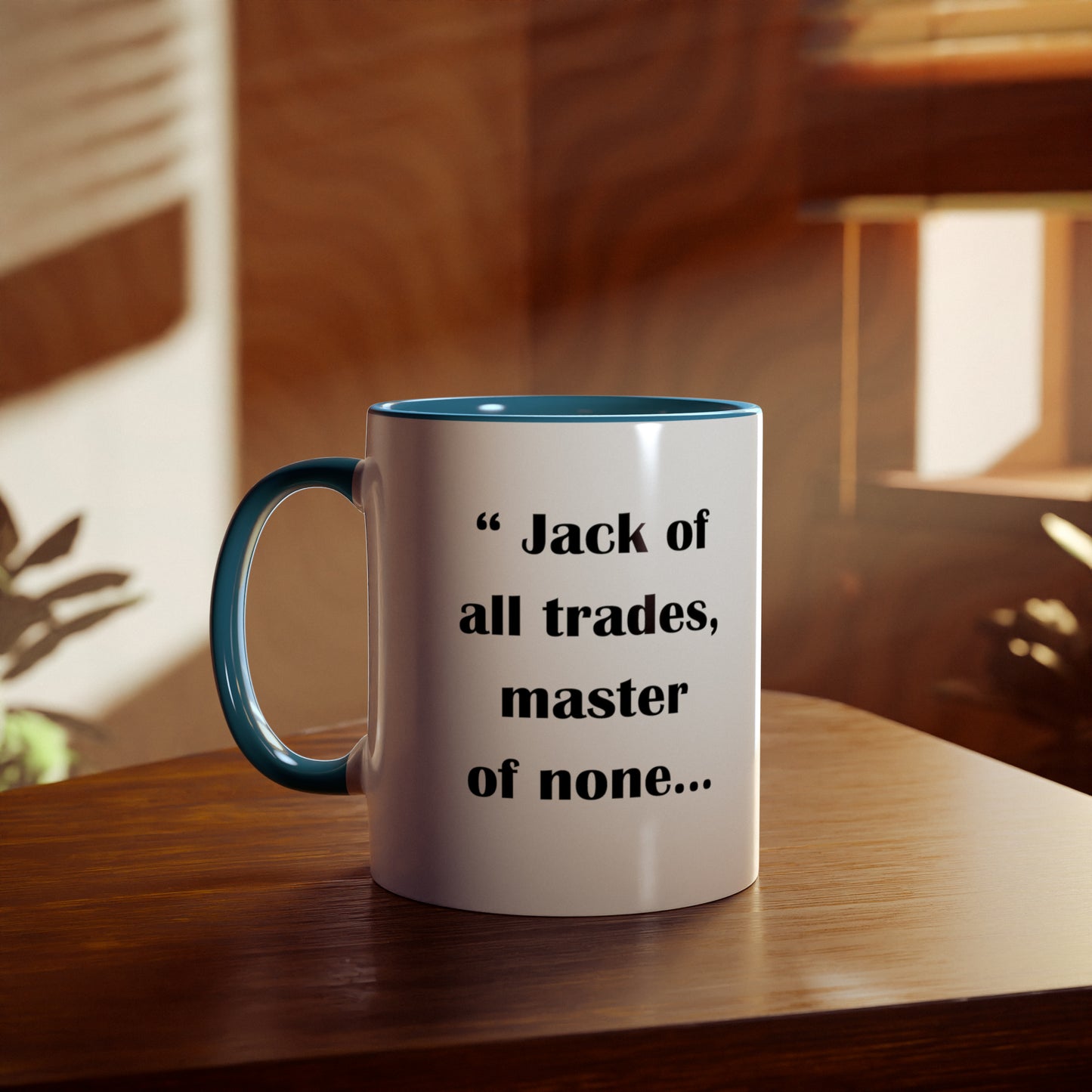 Jack of all trades printed mugs for plumbers