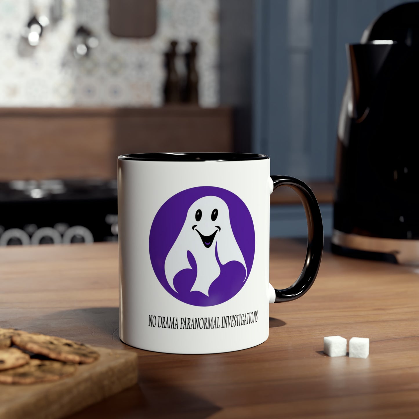 No Drama Paranormal Investigations mug. Ghost merchandise. Novelty coffee mug. Printed mugs. for paranormal researchers.