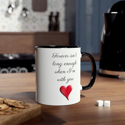 Forever's not enough, printed gift mugs for husband