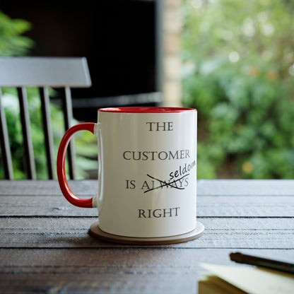 Customer is always right, tea mugs for stocking fillers