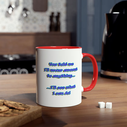 World's best Teacher mug. Red accented, funny printed coffee and tea mugs.