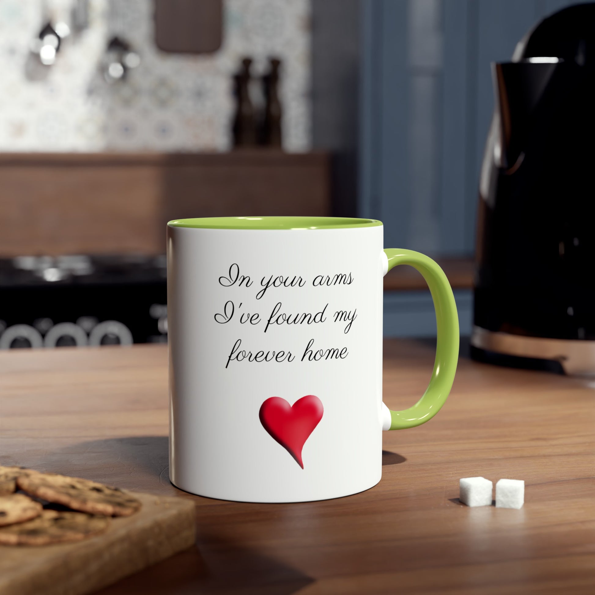 Forever home, gifts. Coffee mugs for gifts. Tea Mugs for presents. Romantic quote gifts for my fiancé 