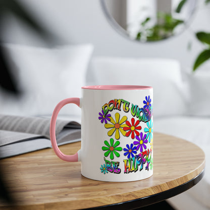 Don't worry, be Hippy mug