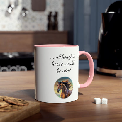 Trade for a horse. Printed gifts and funny mugs. Novelty presents for girlfriends