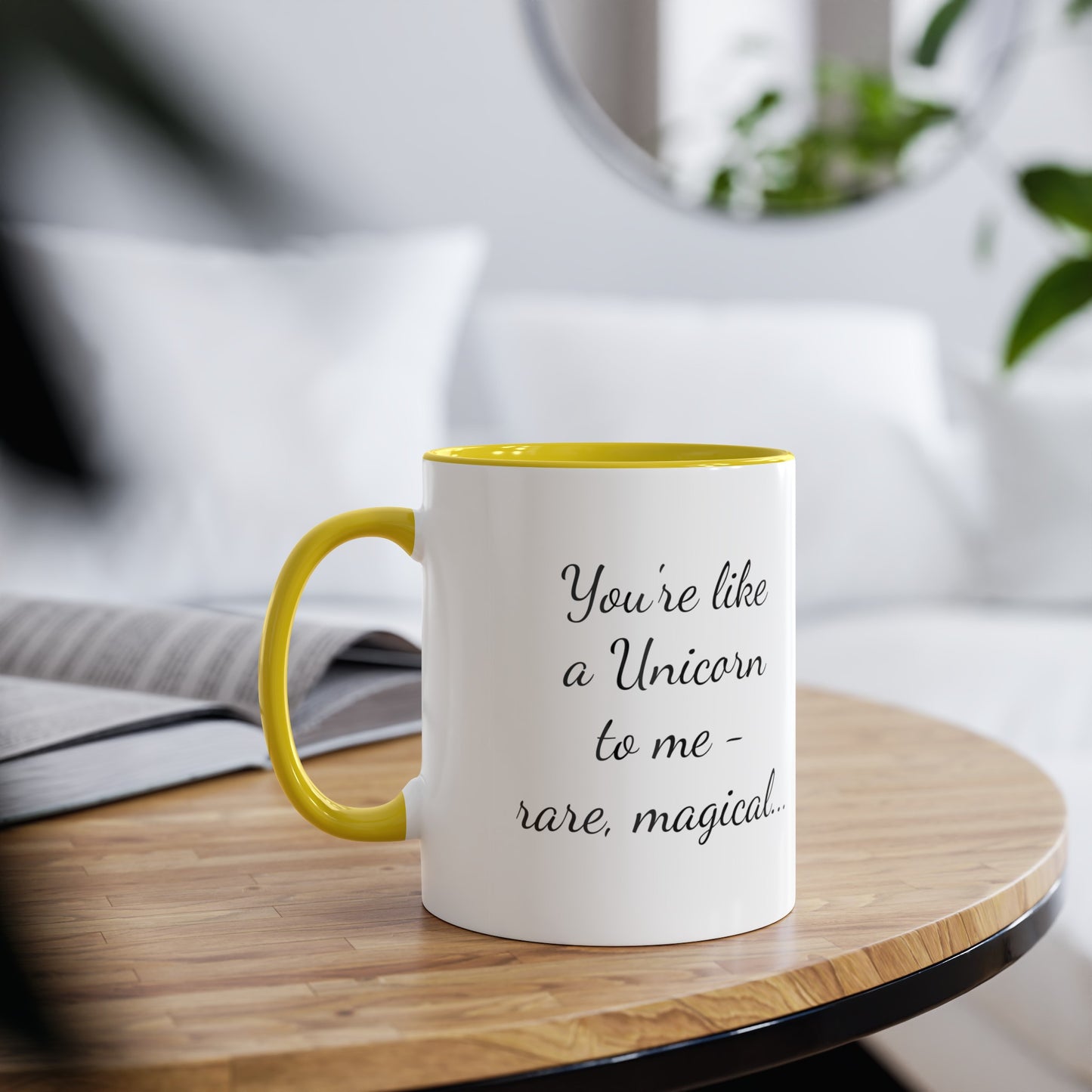 Like a Unicorn, printed coffee mugs. A novelty Tea mug gift for horse-lovers