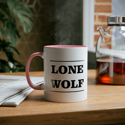 Lone Wolf, novelty tea mug, gifts for new job