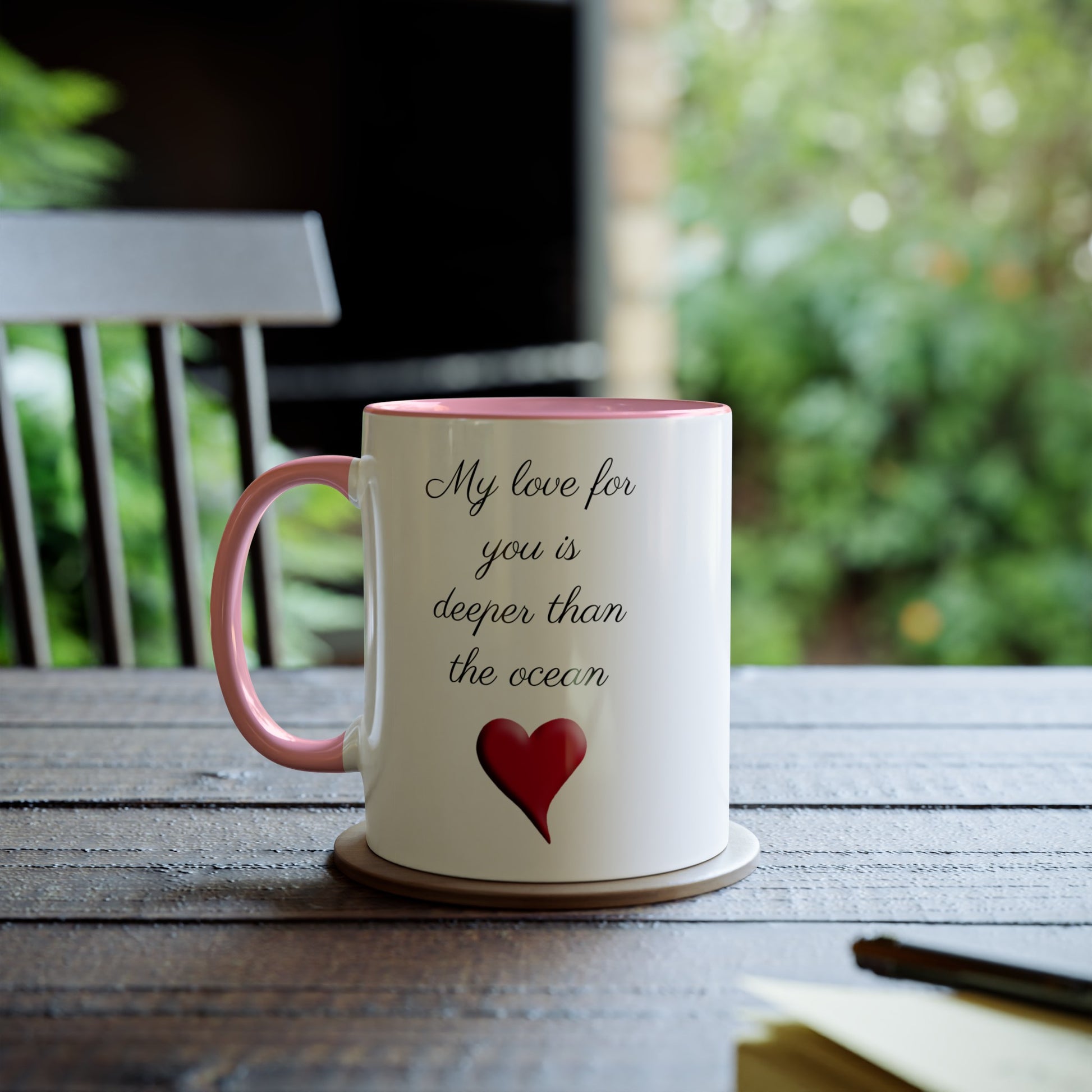 Deeper Love, novelty tea mug, gifts for fiancé