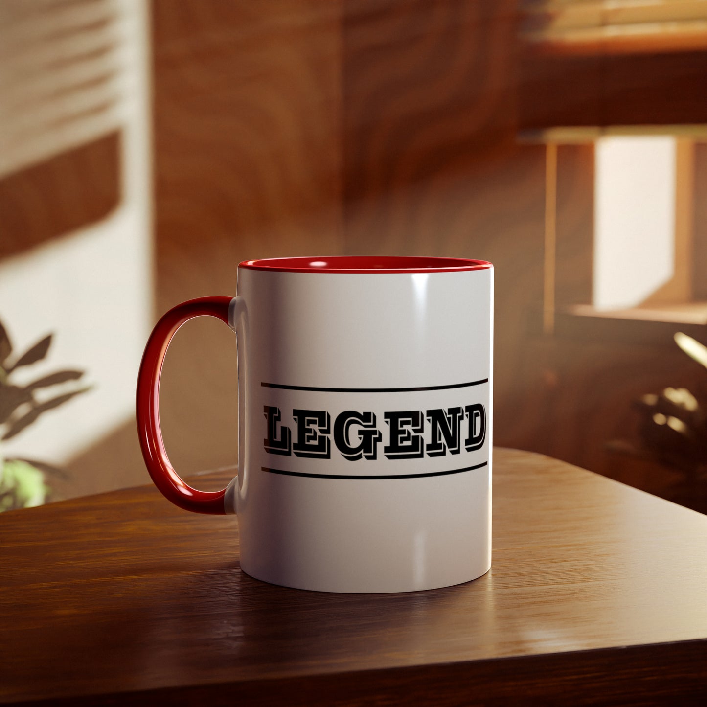 Legend, bold text printed coffee mugs. A novelty gift for Father's Day