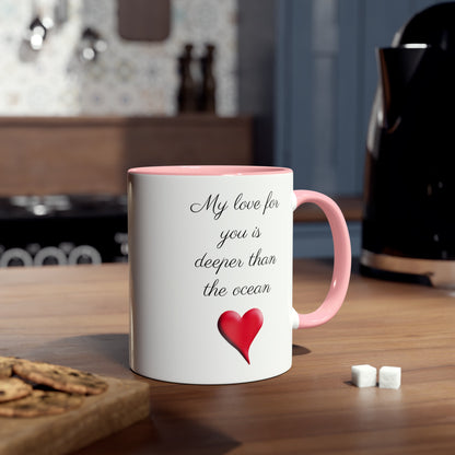 Deeper Love, novelty tea mug, gifts for my wife