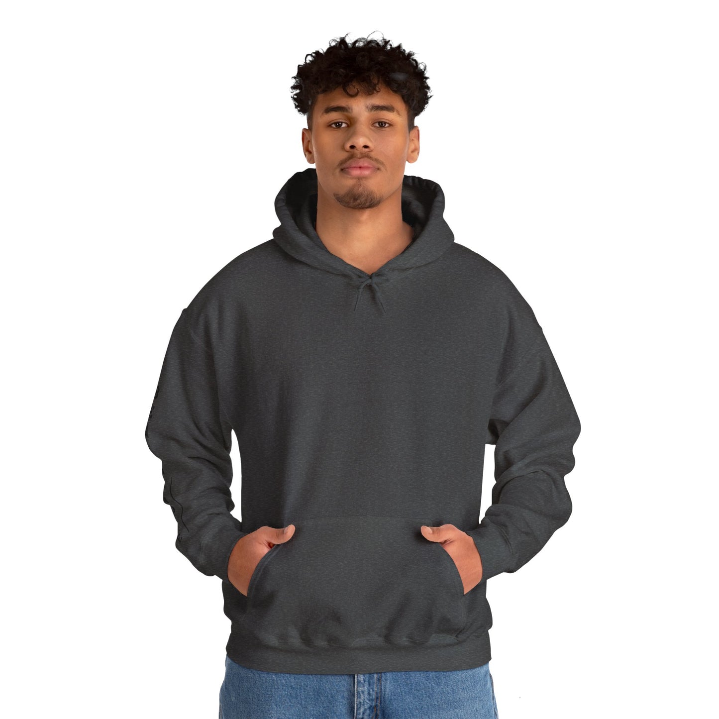 Dark grey hoodie with the slogan 'Beast Mode' on the back and right arm.