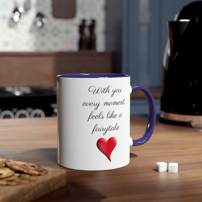 Fairytale love, printed coffee mugs for fathers