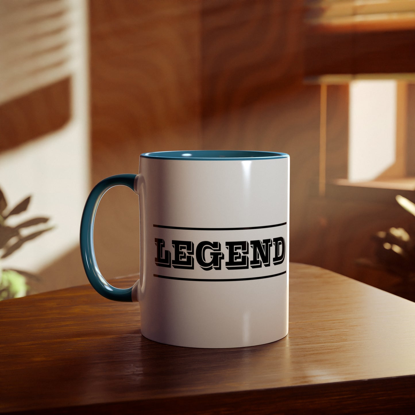 Legend, bold text printed coffee mugs. A novelty Tea mug gift for Easter