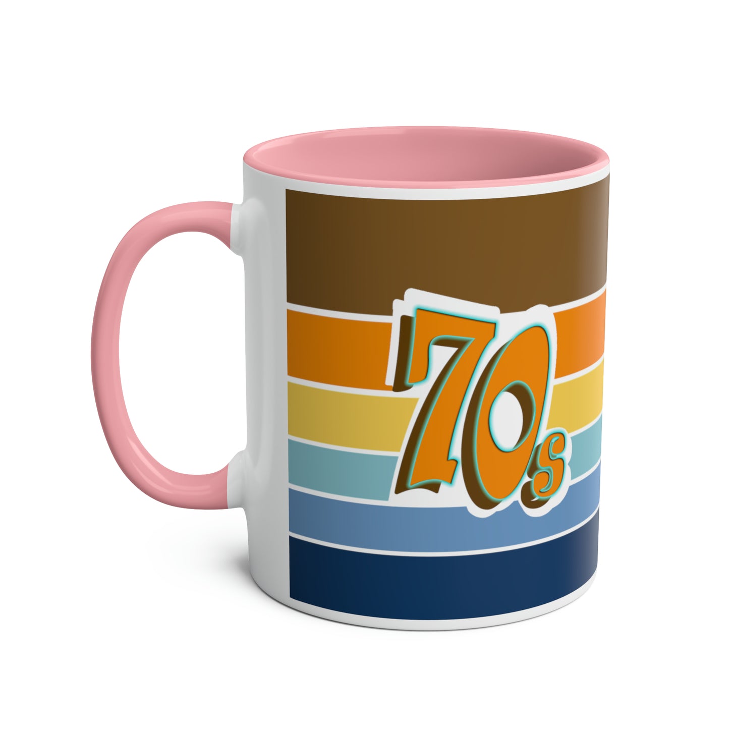 70s, printed mugs for retro gifts