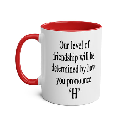 How to pronounce H. Novelty gifts and mugs for leaving presents