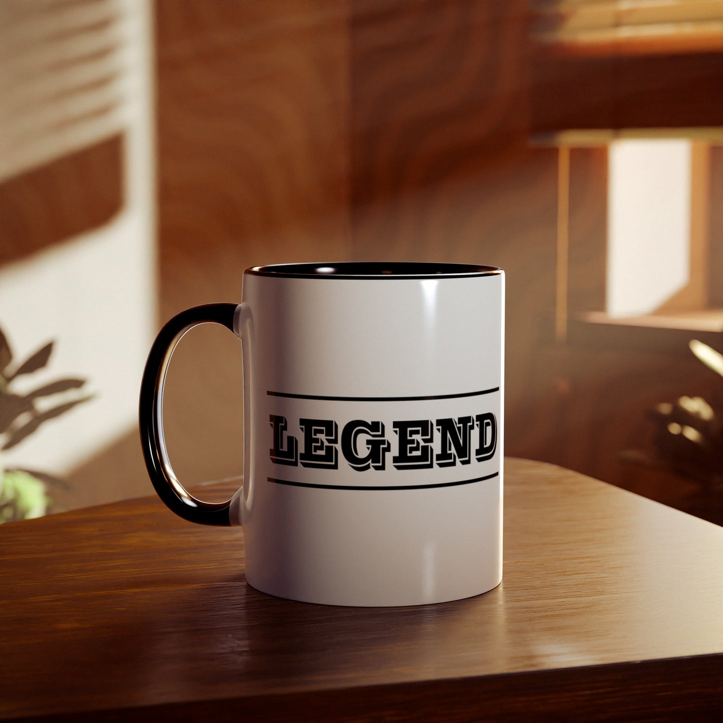 Legend, bold text printed coffee mugs. A novelty Tea mug gift for husbands