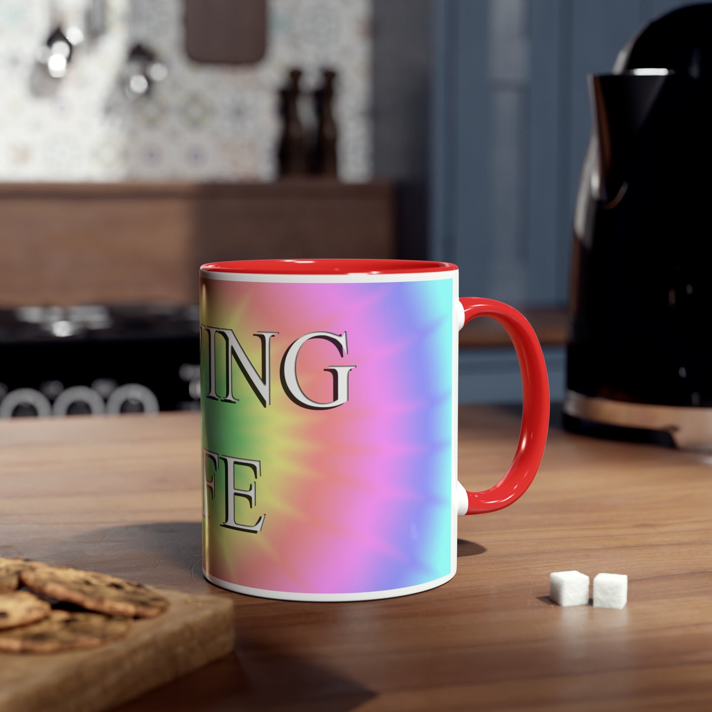 Loving Life, printed coffee mugs and tea mug, gifts for boys