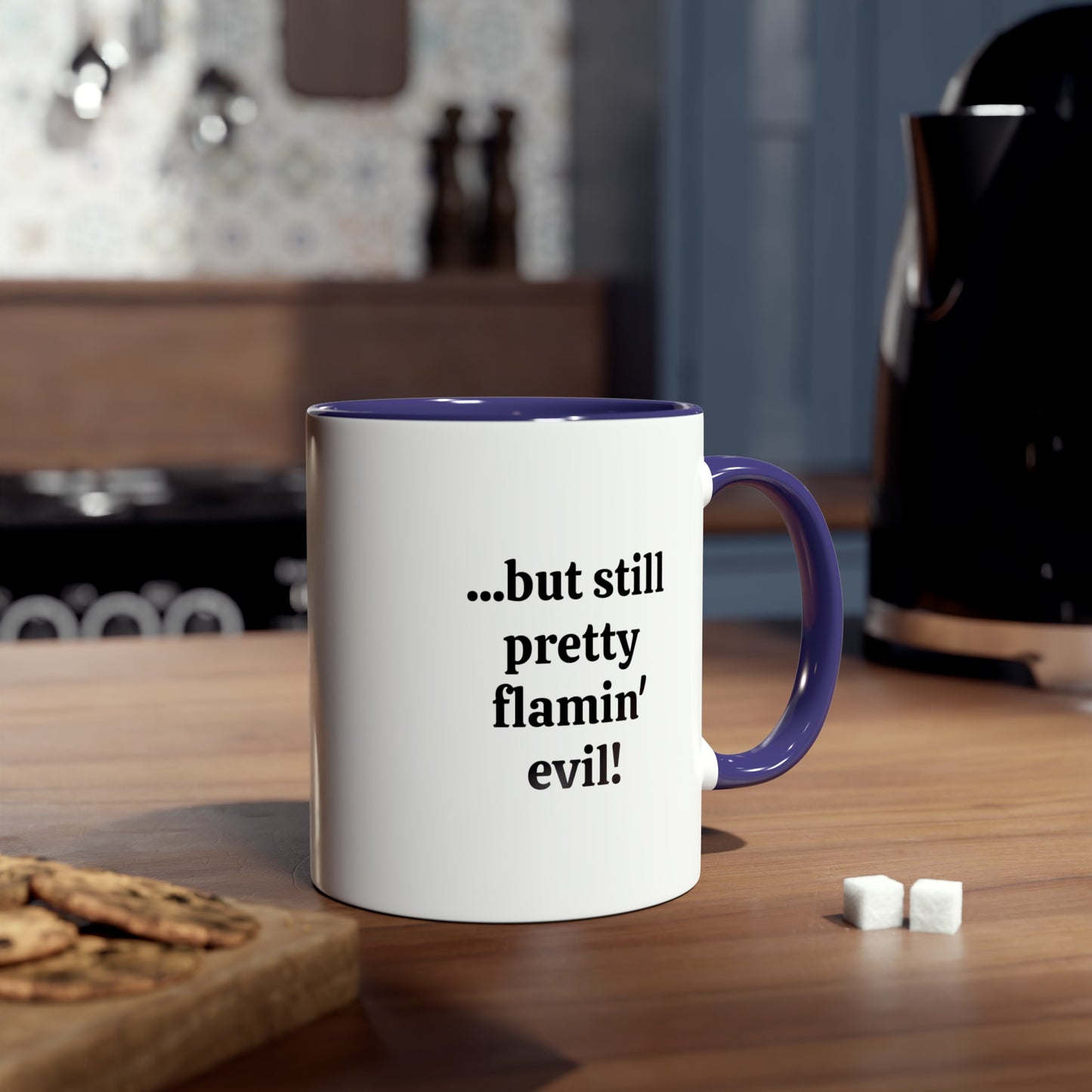 Lesser of two evils, printed coffee mugs. A novelty Tea mug gift for Christmas