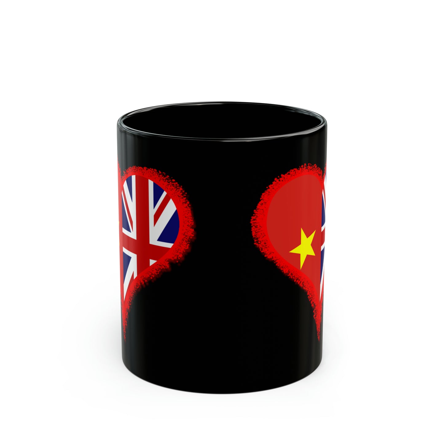 Vietnam and UK flags mug. Novelty mugs and gifts. International relationship gifts. Interracial relationship presents. Gifts for Vietnamese boyfriend