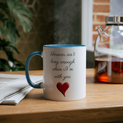 Forever's not enough, printed gift mugs for cute presents