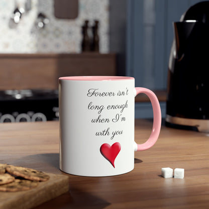 Forever's not enough, printed gift mugs for my boo