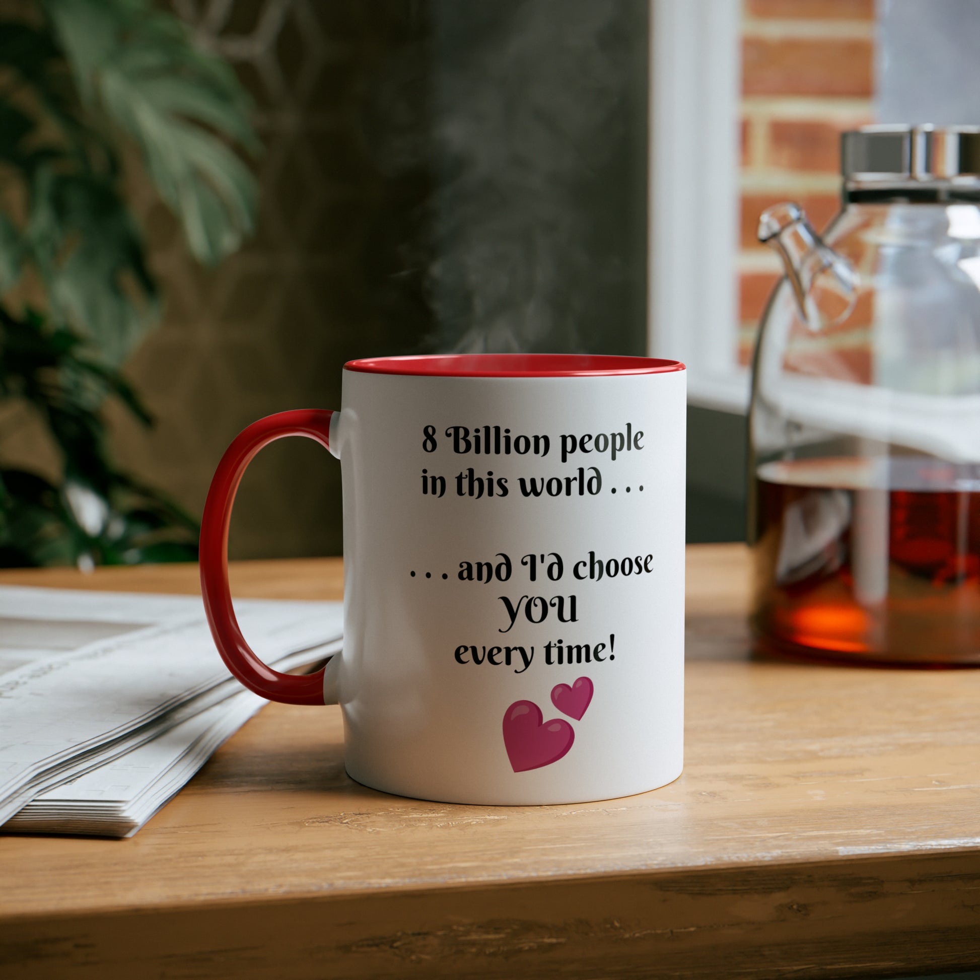 I'd choose you, printed mugs for partners