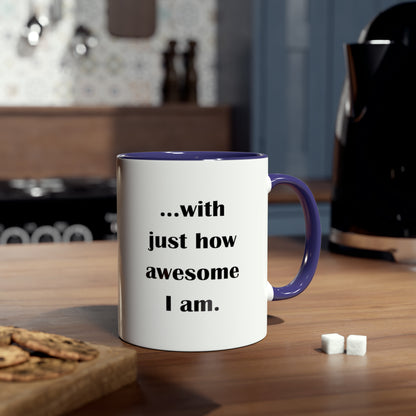 I amaze myself, novelty printed gift mugs for her