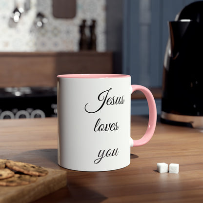 Jesus loves you, everyone else thinks..., novelty coffee mugs for colleagues