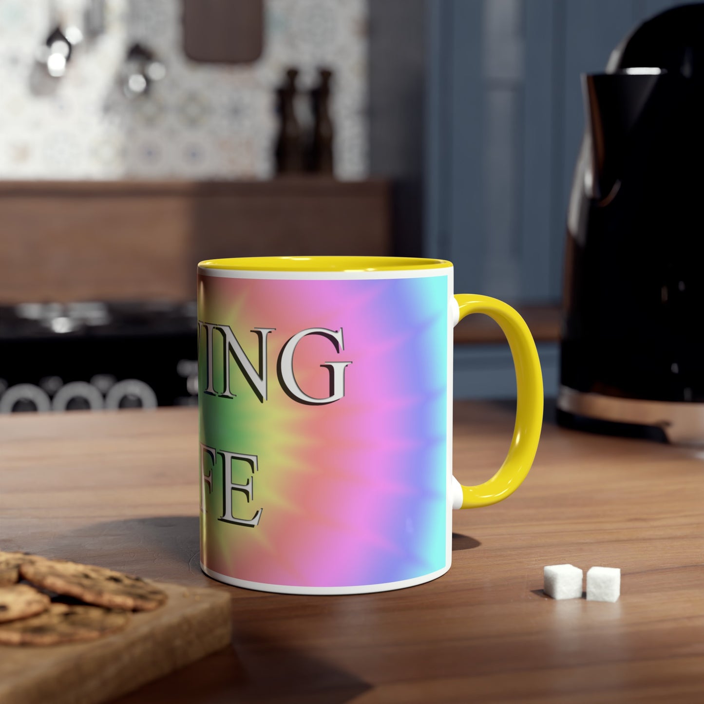 Loving Life, printed coffee mugs and tea mug, gifts for lovers