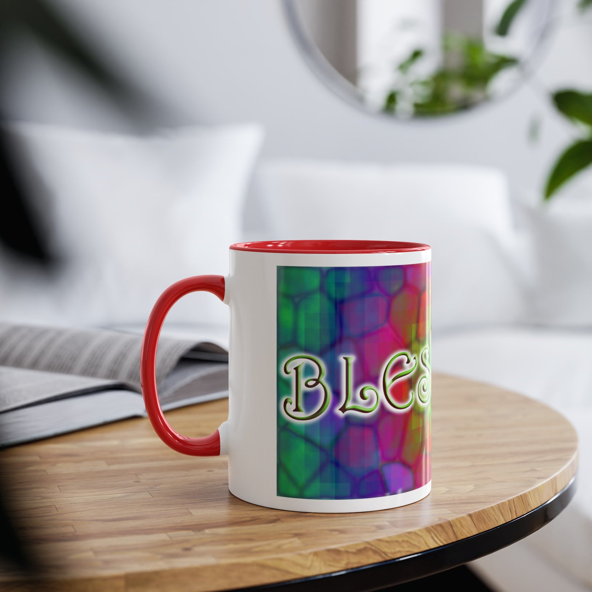 Blessed Be, printed mugs for god-son