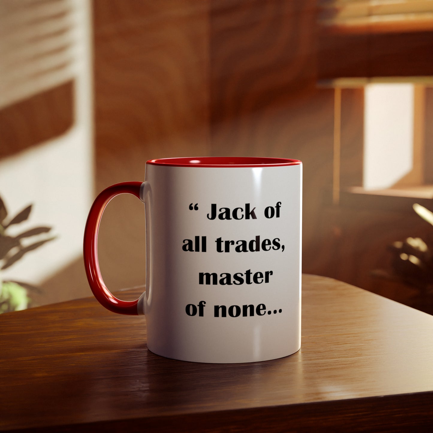 Jack of all trades printed mugs for tradesmen