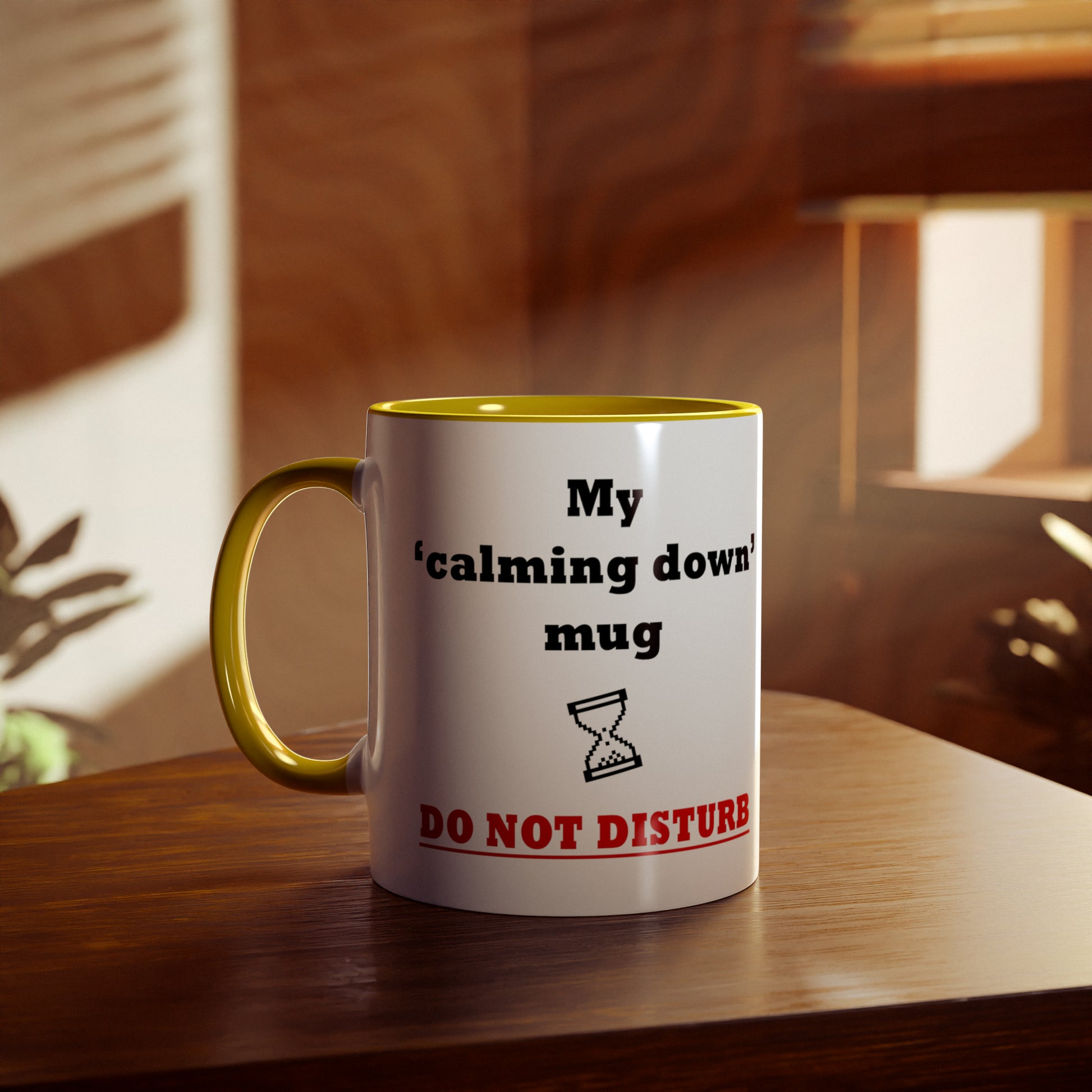 Calm down, gift mug. Novelty Tea mugs for gifts. Printed coffee mugs for presents. Funny gifts for Christmas